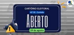 Cartório eleitoral de Custódia retoma atendimento presencial nesta sexta-feira (29)
