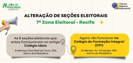 Colégio fecha e altera local de votação no Recife