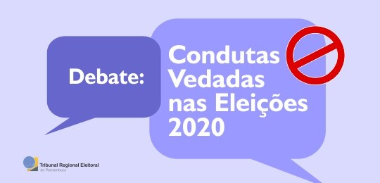 Imagem do debate condutas vedadas