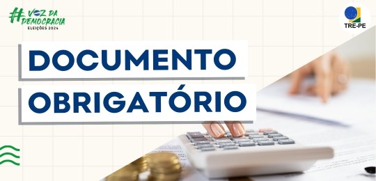 TRE-PE - documento obrigatorio TRE-PE - documento obrigatorio