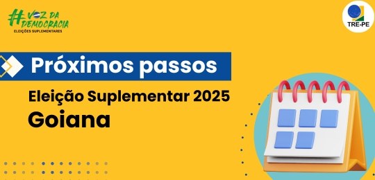 TRE-PE - Eleição Suplementar Goiana