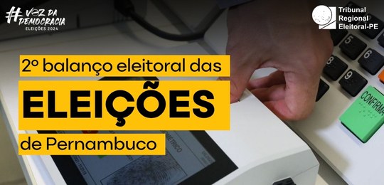 TRE-PE - Eleições 2024: 0,60% das urnas precisaram ser substituídas TRE-PE - Eleições 2024: 0,60% das urnas precisaram ser substituídas