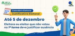 TRE-PE - Eleitor que não votou no 1º turno deve justificar ausência até 5 de dezembro