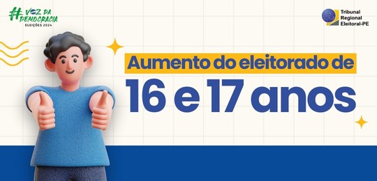TRE-PE - Em Pernambuco, número de jovens eleitores cresce 59,19% em relação à última eleição municipal TRE-PE - Em Pernambuco, número de jovens eleitores cresce 59,19% em relação à última eleição mun...