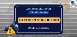 TRE-PE - Fechamento cartório Betânia