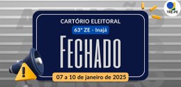 TRE-PE - Fechamento cartório