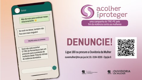 TRE-PE lança campanha de enfrentamento à violência doméstica e familiar