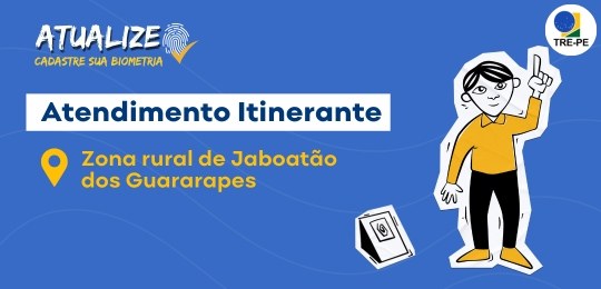 TRE-PE leva atendimento itinerante à zona rural de Jaboatão dos Guararapes TRE-PE leva atendimento itinerante à zona rural de Jaboatão dos Guararapes