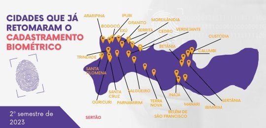 TRE-PE Mapa Sertão Retomada Biométrica