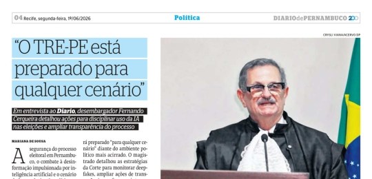 TRE-PE Entrevista: presidente do TRE-PE detalha preparativos para as Eleições 2026