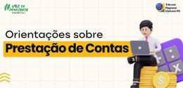 Orientações sobre prestações de contas