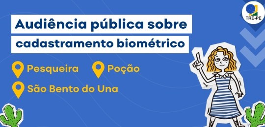 TRE-PE realiza audiências públicas sobre cadastramento biométrico em mais três municípios do Agreste TRE-PE realiza audiências públicas sobre cadastramento biométrico em mais três municípios do Agr...