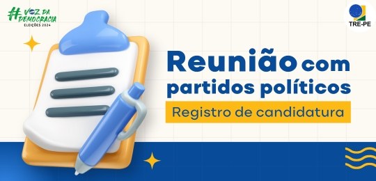 TRE-PE realizará reunião com representantes dos partidos na sexta-feira, 14 de junho