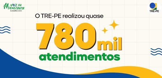 TRE-PE realiza quase 780 mil atendimentos durante o período do cadastro eleitoral TRE-PE realiza quase 780 mil atendimentos durante o período do cadastro eleitoral