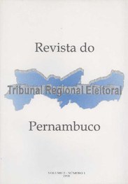 Capa da revista do TRE-PE, volume 2, número 1, ano 1998.