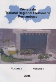 Capa da revista do TRE-PE, volume 6, número 1, ano 2005.