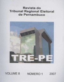 Capa da revista do TRE-PE, volume 8, número 1, ano 2007.
