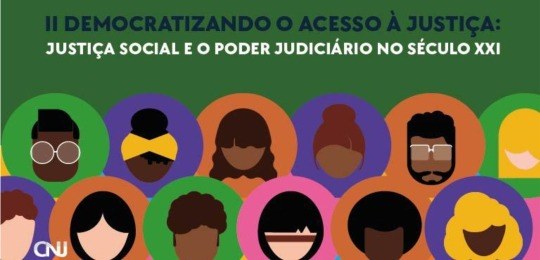 Arte Seminário "II Democratizando o Acesso à Justiça Social"