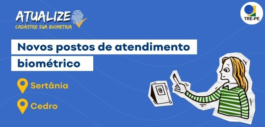 TRE‑PE amplia atendimento com novos postos em Sertânia e Cedro TRE‑PE amplia atendimento com novos postos em Sertânia e Cedro